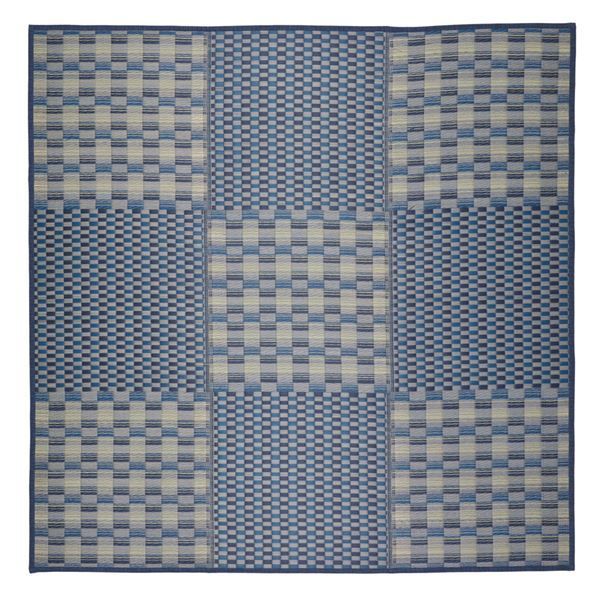 ds-1877349 い草 ラグマット/絨毯  撥水 防傷 抗菌 防臭 消臭 折りたたみ収納可 中：ウレタン8mm 撥水い草ラグ アルザチェック グリーン 180×240cm | ラグ・カーペット