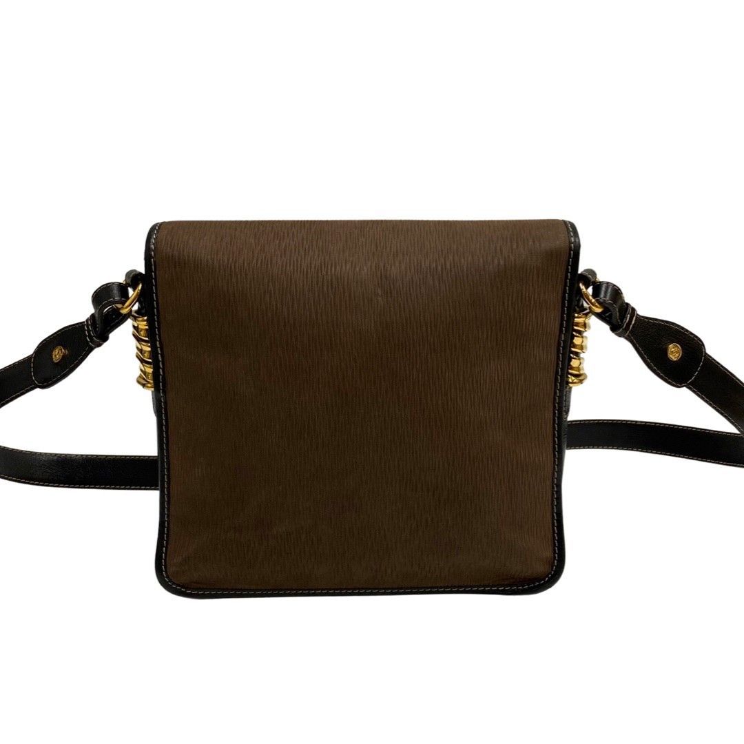 極美品□ロエベベラスケスショルダーバッグ本革ツイスト金具クロスボディ