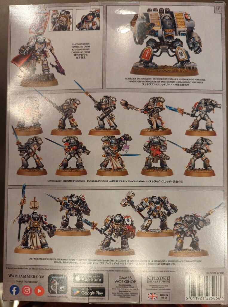GAMES WORKSHOP WARHAMMER40 000 GREY KNIGHTS Combat Patrol 2025