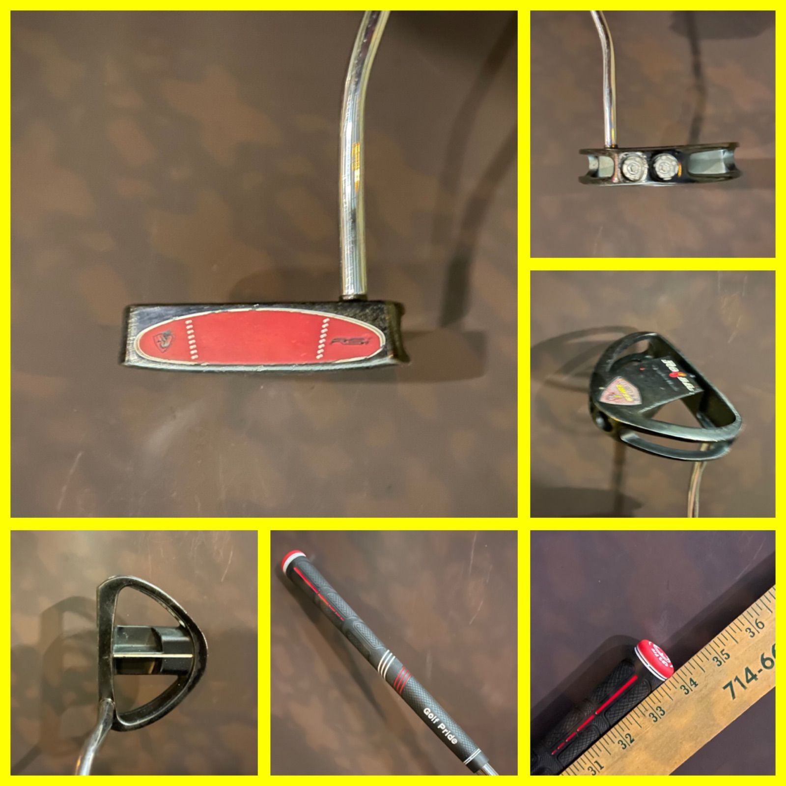 57-2610-Q グリップ 再入荷 み パター テーラーメイド ROSSA MONZA CORZA 34インチ 構えやすくて転がり抜群 グリップはGOLF PRIDE 丸 です