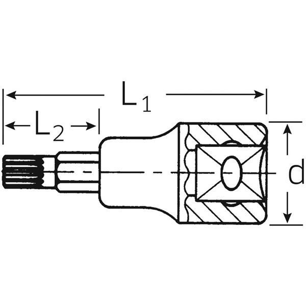 STAHLWILLE（スタビレー） 54X-M10 （1／2SQ）トライスクエアソケット