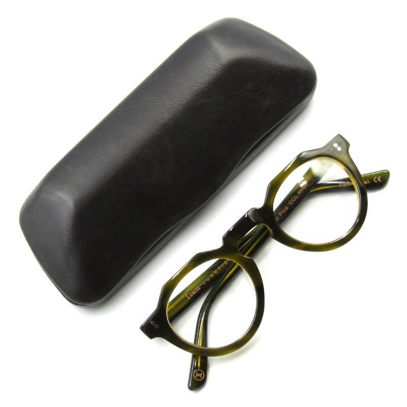 Lesca LUNETIER レスカ ルネティエ メガネフレーム PICA フランス製 ピカ クラウンパント KHAKI65007609