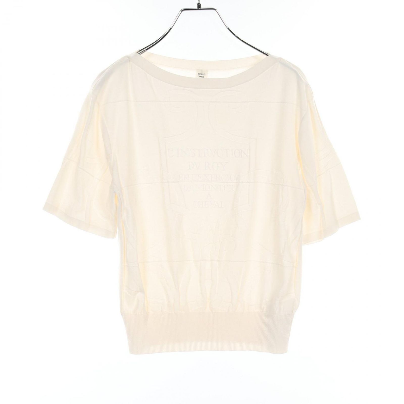 エルメス HERMES カットソー ニット 16-7702 シルク ニット カットソー レディース Used A