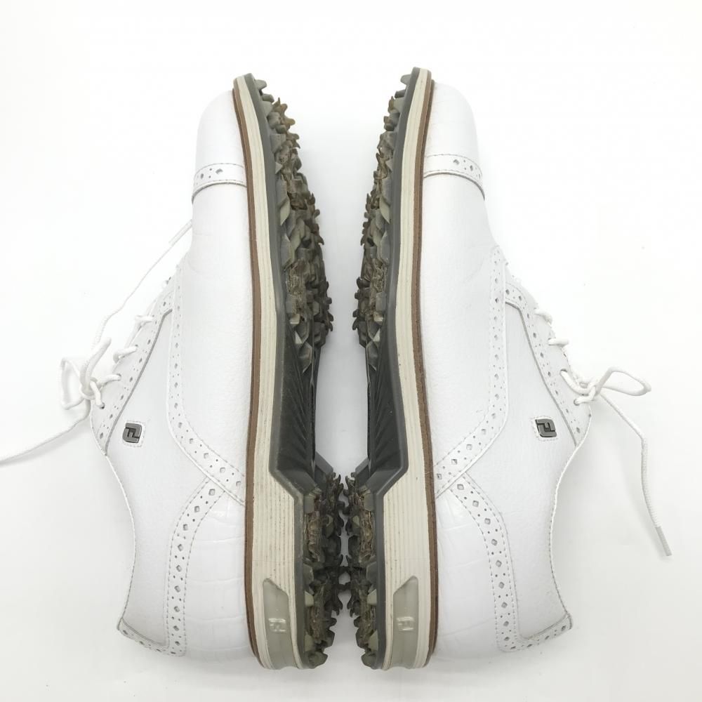 フットジョイ ゴルフシューズ 白 ウイングチップ 53927 J DRYJOYS メンズ 26 5 ゴルフウェア FootJoy