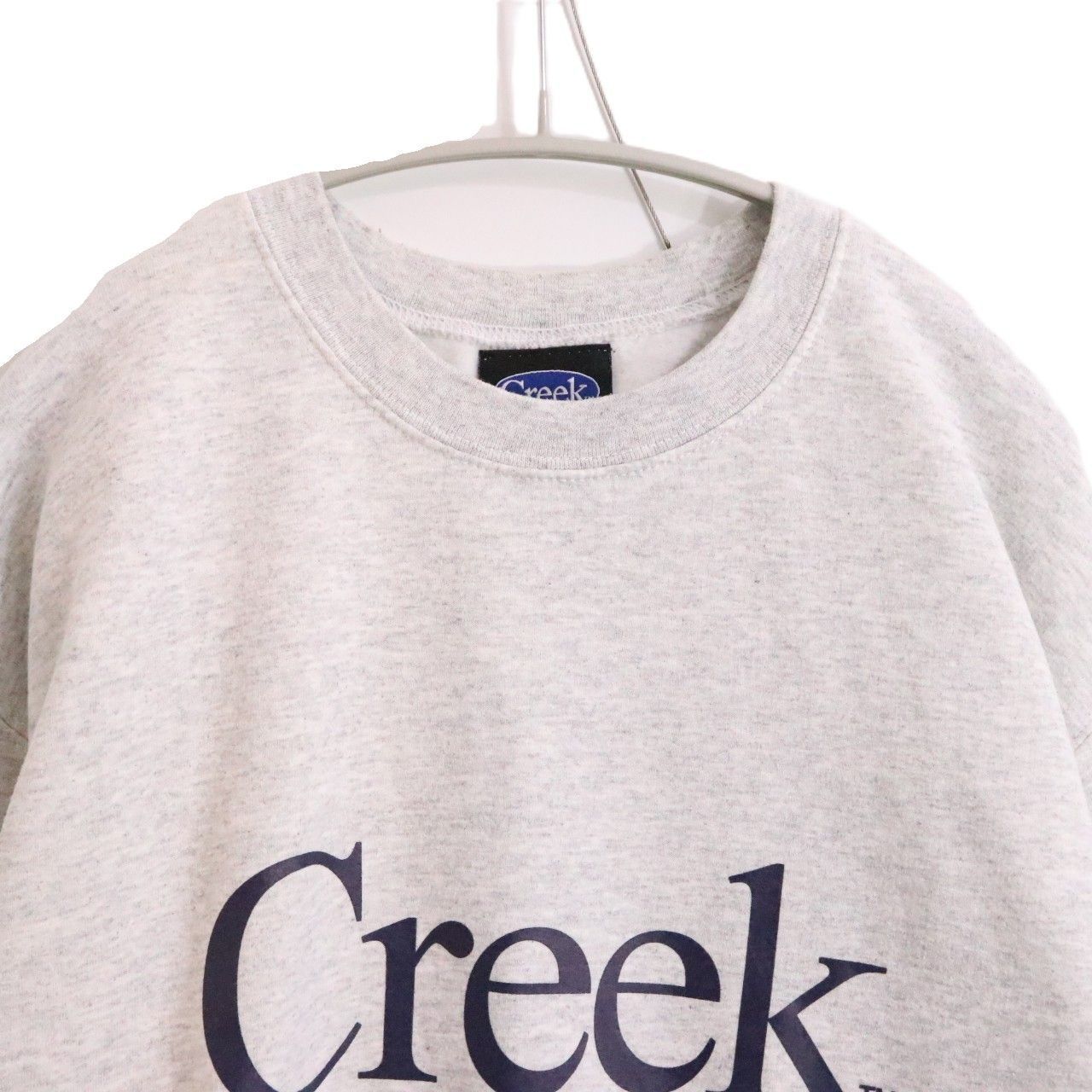 中古A】Creek クリーク M メンズ スウェット logo sweatshirt グレー
