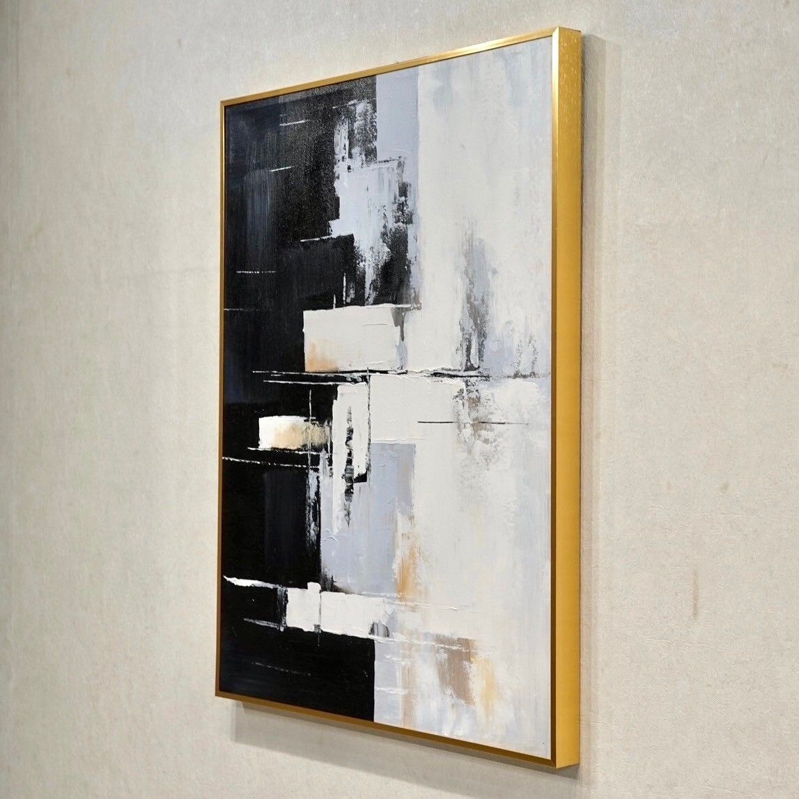 抽象画/油絵/アート/モダン/現代/80×60 新品 輸入品 油絵 抽象画 大型 80×60 アート 壁掛け 現代 美術 絵