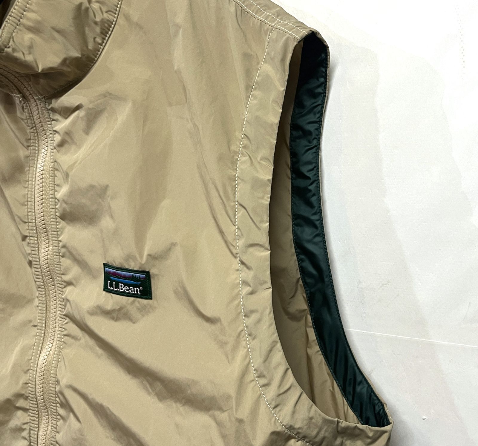美品エルエルビーン　Roxbury Vest ロクスベリーベスト　カタディンロゴ L.L.Bean｜エルエルビーン Roxbury Vest ロクスベリーベスト