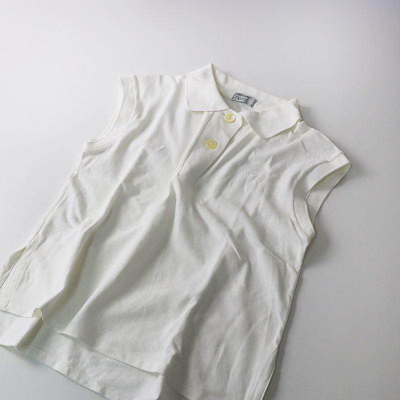 FRED PERRY FOR MARGARET HOWELL フレッドペリー マーガレットハウエル PIQUE SHIRT ノースリーブ ポロシャツ  8/ホワイト【2400013460743】