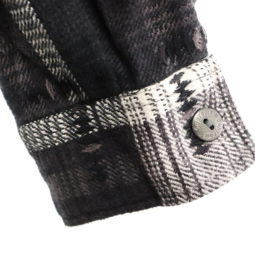 SUPREME (シュプリーム) 18AW Hooded Jacquard Flannel Shirt フード