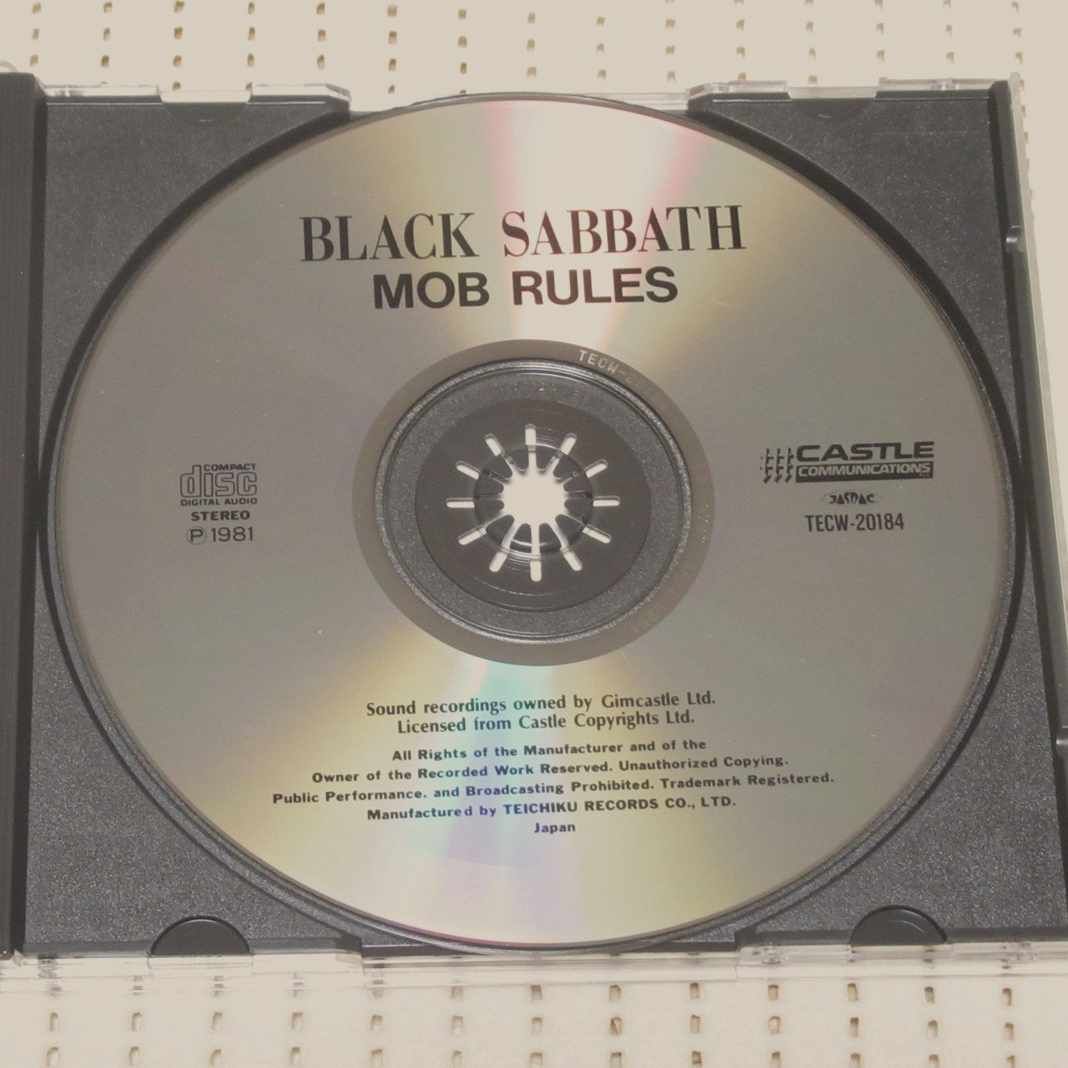 CD ブラック・サバス 悪魔の掟 帯付 TECW-20184 BLACK SABBATH MOB