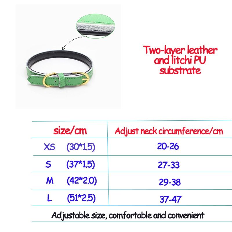 ペットの首輪 ソフトレザー サイズ調節可能 犬と猫の首輪 ペットアウトトレーニング用品 首輪黄-SP_0