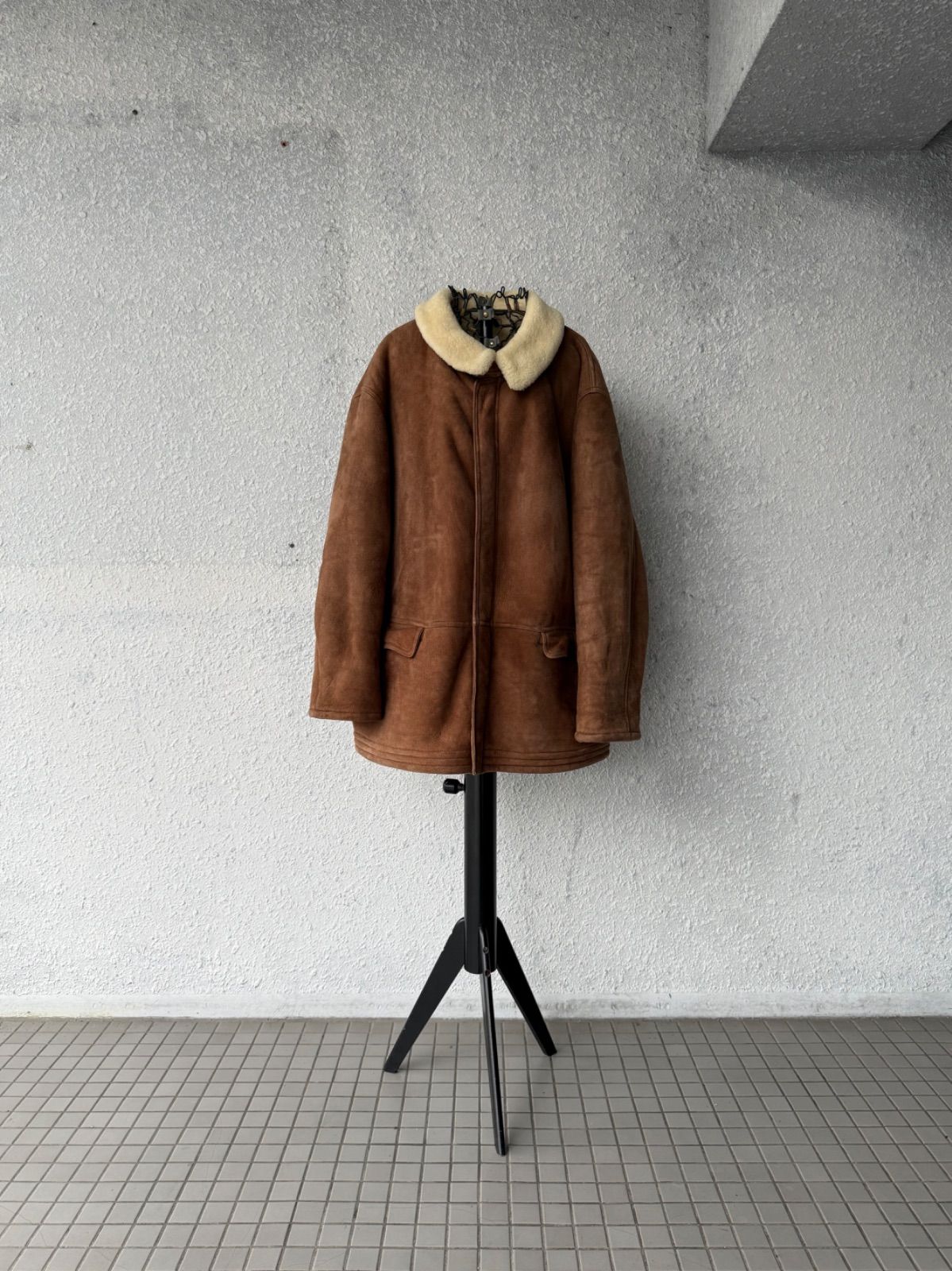 古着 80〜90s EMPORIO ARMANI リアルムートンジャケット FW1995-96 Emporio Armani mouton jacket 1990年代 archive