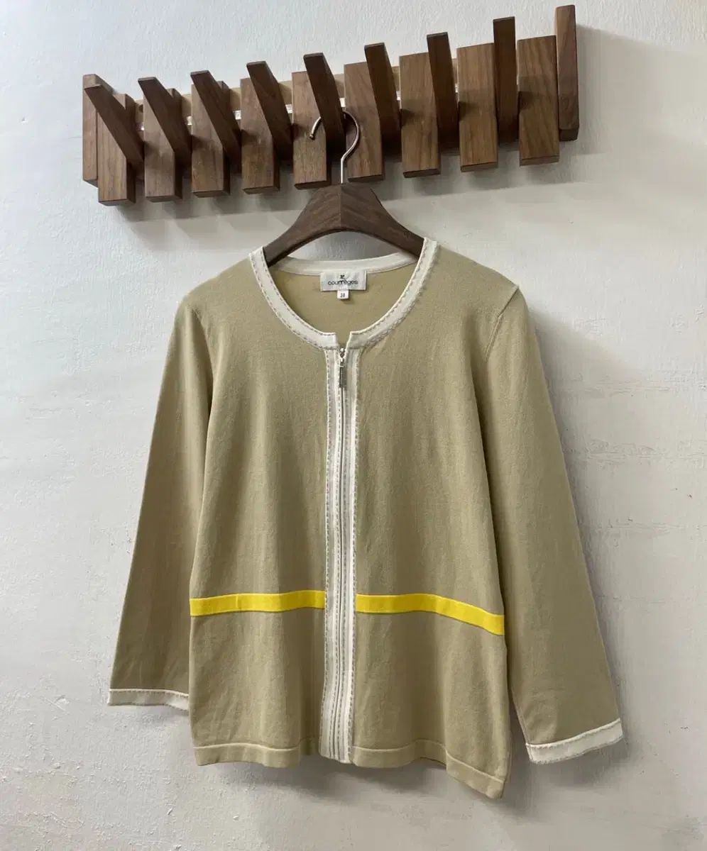 Courreges クレージュ Coureeges ジッパー カーディガン