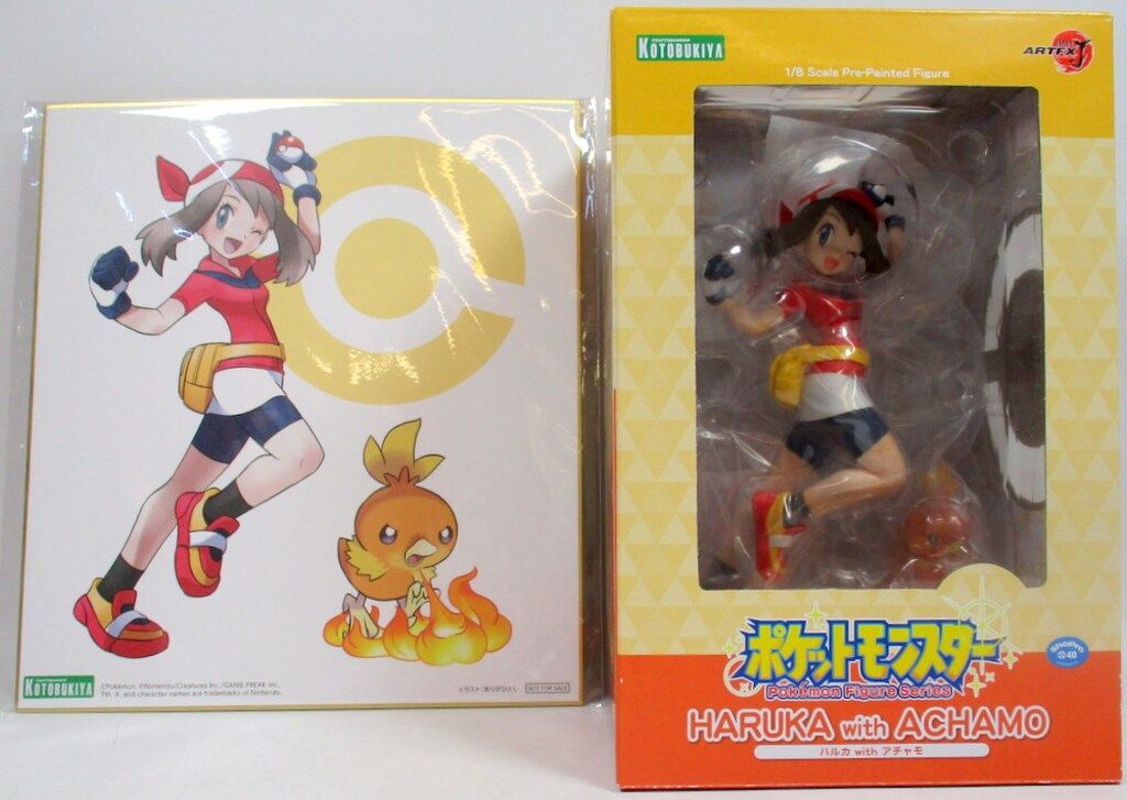 コトブキヤ ポケモン ARTFX-J ハルカ&アチャモ 特典色紙有り ARTFX J ハルカ with アチャモ｜『ポケットモンスター』シリーズ