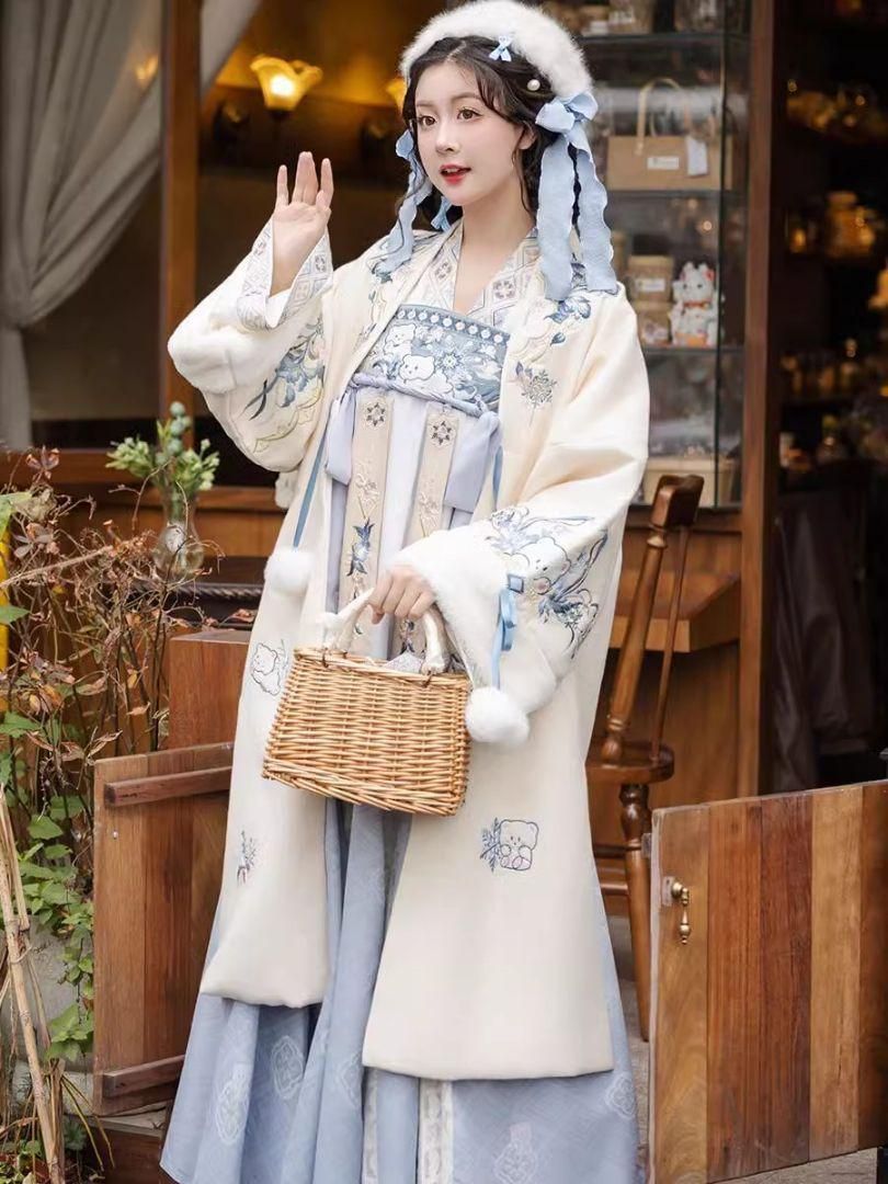 HF-108美しい花刺繍 宮廷風漢服 豪華ドレス コスプレ イベント撮影用