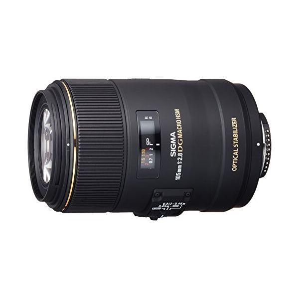 中古 美品 SIGMA MACRO 105mm F2.8 EX DG OS HSM (ニコンF用