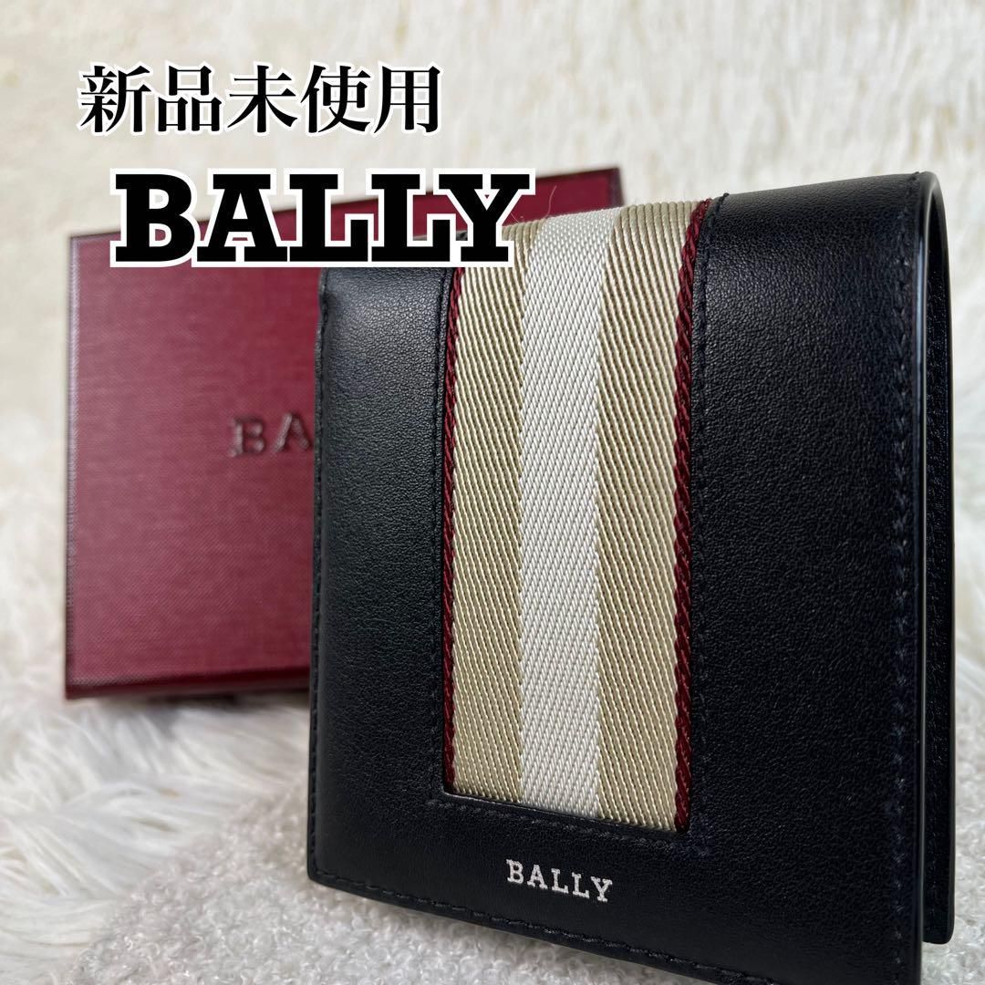 BALLY ブラック 二つ折り財布 Bally バリー BALLY 財布 メンズ 二つ折り財布 ブラック SCRIBE