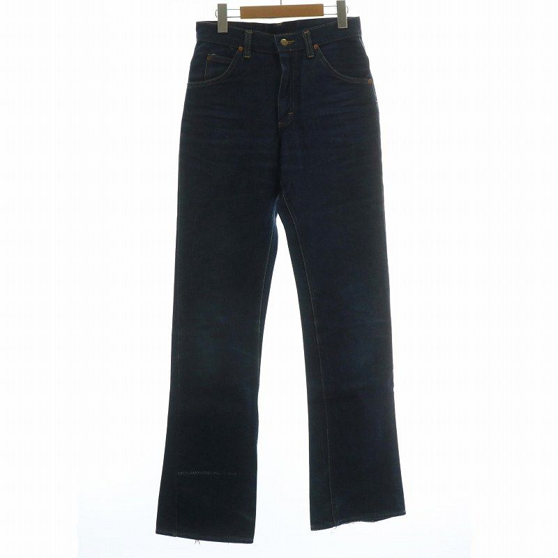 リー LEE 70年代 デニムパンツ ジーンズ ブーツカット フ ダメージ加工 ジップフライ 29 S インディゴ 紺 ネイビー 200-0341 |XZ GY12