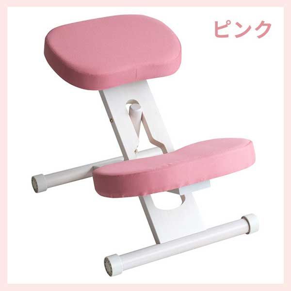 プロポーションチェア 補助クッション無し ホワイト脚 ピンク 人気 売れ筋 リーズナブル こだわり コンパクト フロア チェア イス 正しい姿勢 猫背対策 学習 勉強椅子 可動 小学生 子供 キッズ サポート 成長 段階 白 桃色 桜色