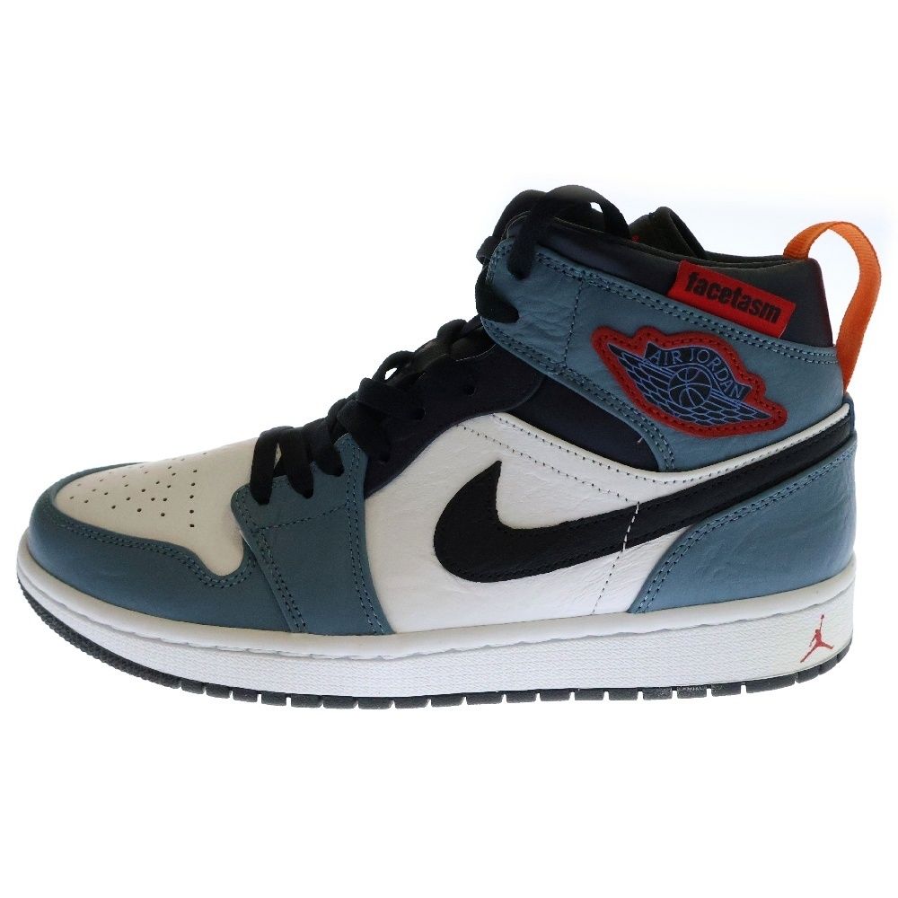 NIKE ナイキ ×FACETASM AIR JORDAN 1 MID SE FRLS APLA ファッセタズム エアジョーダン1 フィアレス ミッドカットスニーカー ブルー|ホワイト US9|27.0cm CU2802-100