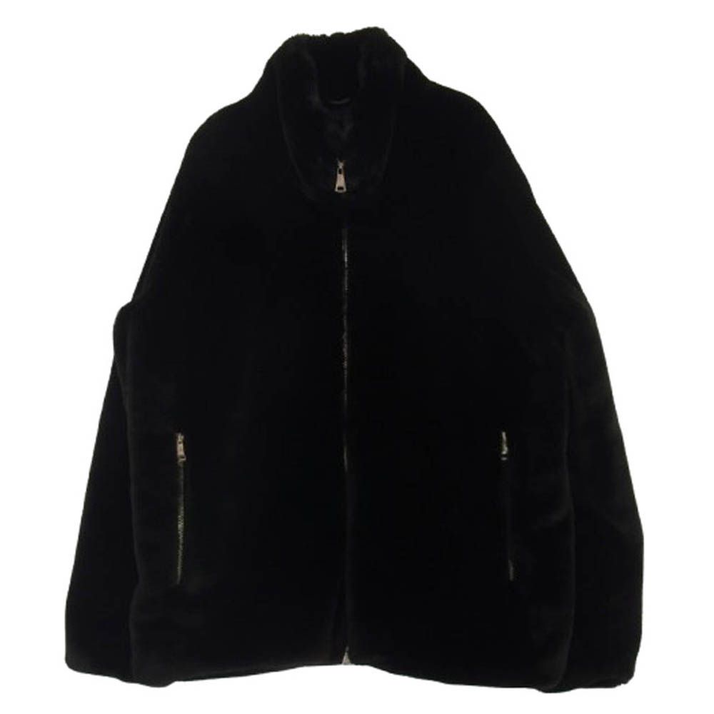 TATRAS タトラス 23AW MTAT23A4857 ASTONI  アストーニ スタンドカラー フェイクファー ボアブルゾン ジャケット ブラック系 03【美品】【中古】