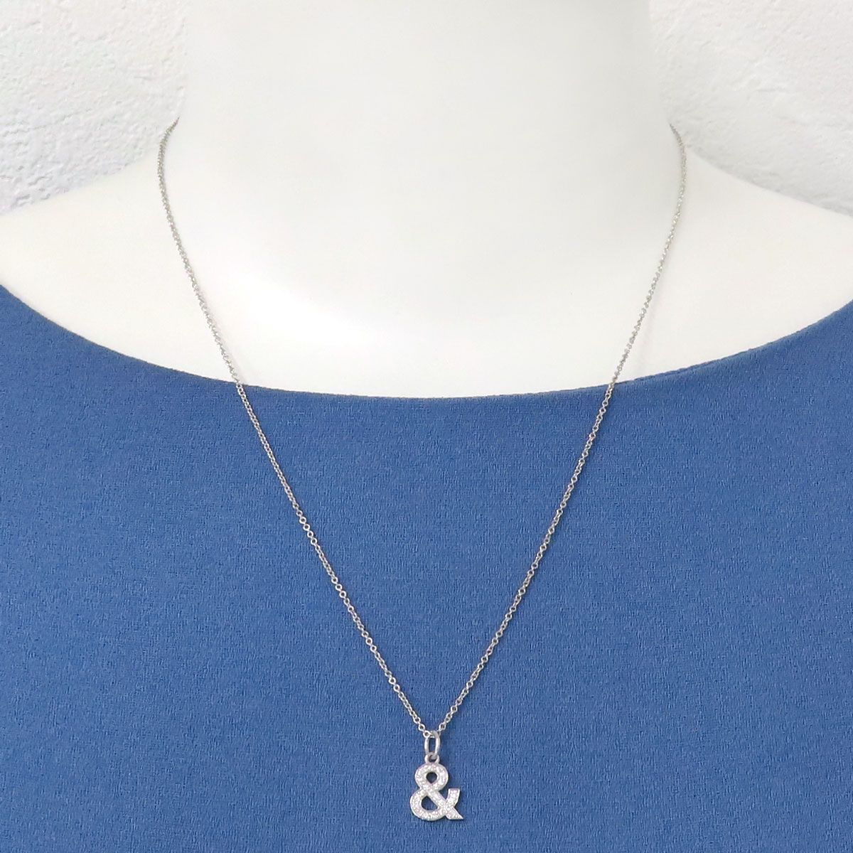 すぐ届く【TIFFANY】アンパサンド ダイヤモンド ネックレス TIFFANY&Co. ティファニー アンパサンドダイヤネックレス K18PG