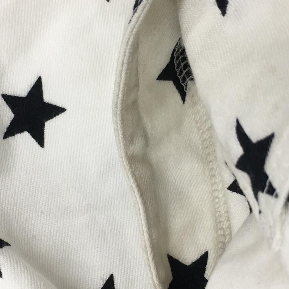ジャックバニー　白パンツ　星柄 ジャックバニー パンツ 白×黒 星柄 スター メンズ 4(M) ゴルフ