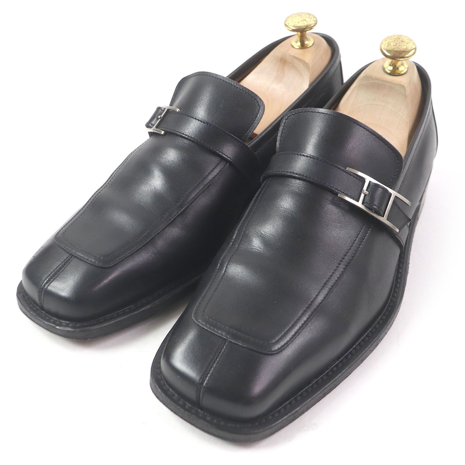 【バックルがおしゃれ】エルメス ホットローファー HERMES 美品◎HERMES エルメス HOT ホット シルバー金具 ケリー