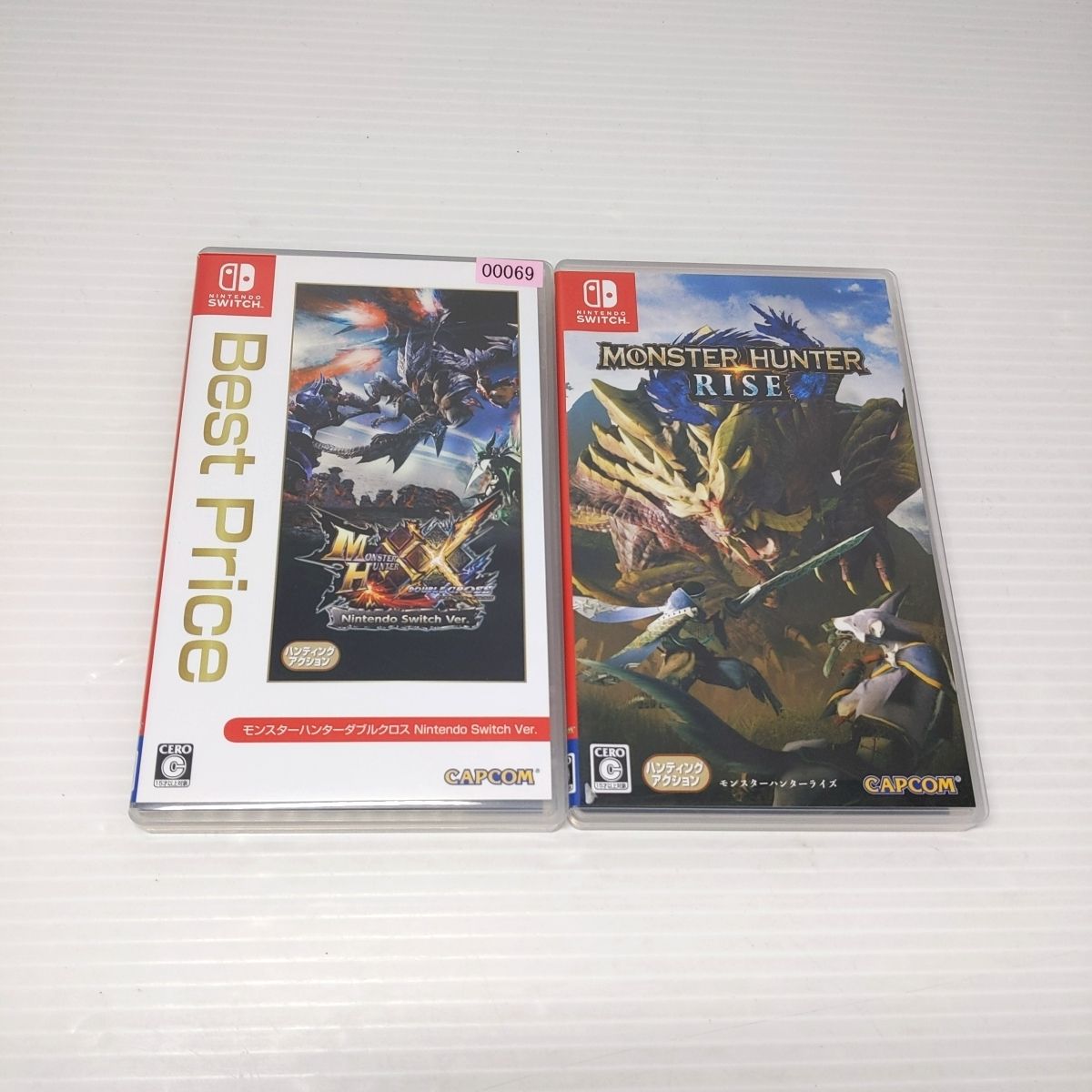 中古モンスターハンターライズ Switch ２本セット 中古品】Switchモンハンソフト2点セット モンハンライズ+ダブル