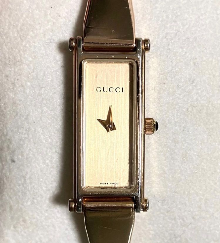 ☆稼動品☆GUCCI グッチ☆クオーツ☆1500L☆バングルウォッチ