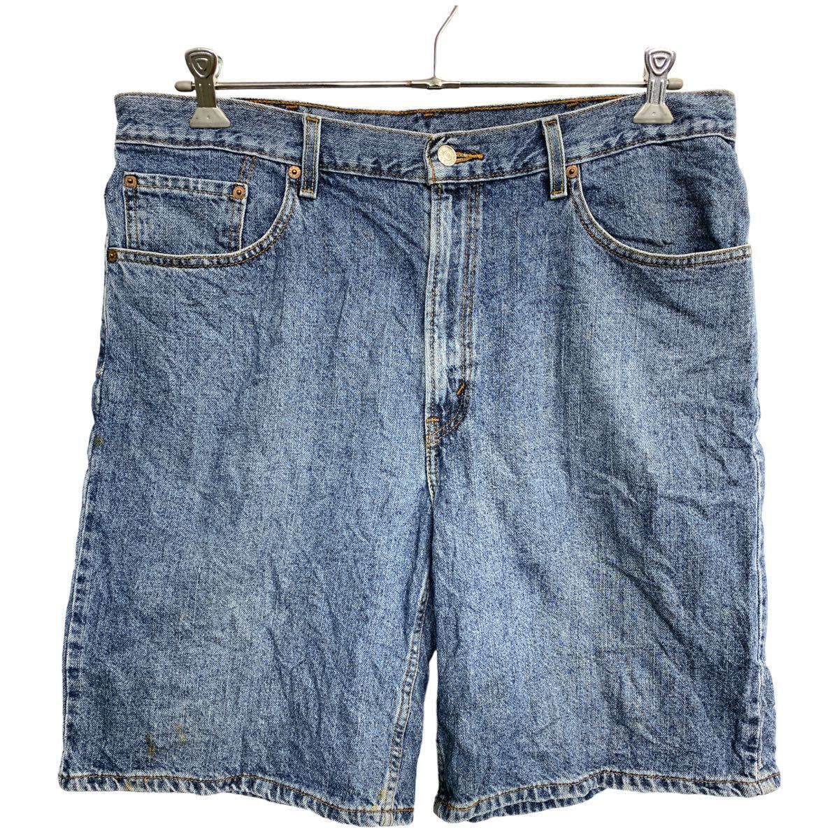 Levi's 550 デニム ショートパンツ W38 リーバイス リラックスフィット ビッグサイズ ブルー コットン 古着卸 アメリカ仕入 2403-405