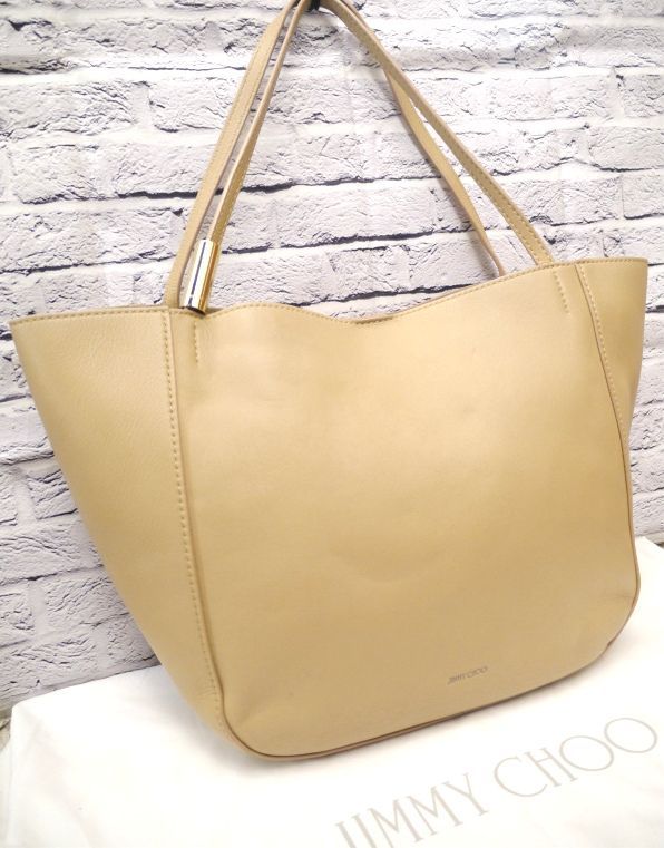 美品☆JIMMY CHOO ジミーチュウ STEVIE 大容量 トート バッグ☆ - メルカリ