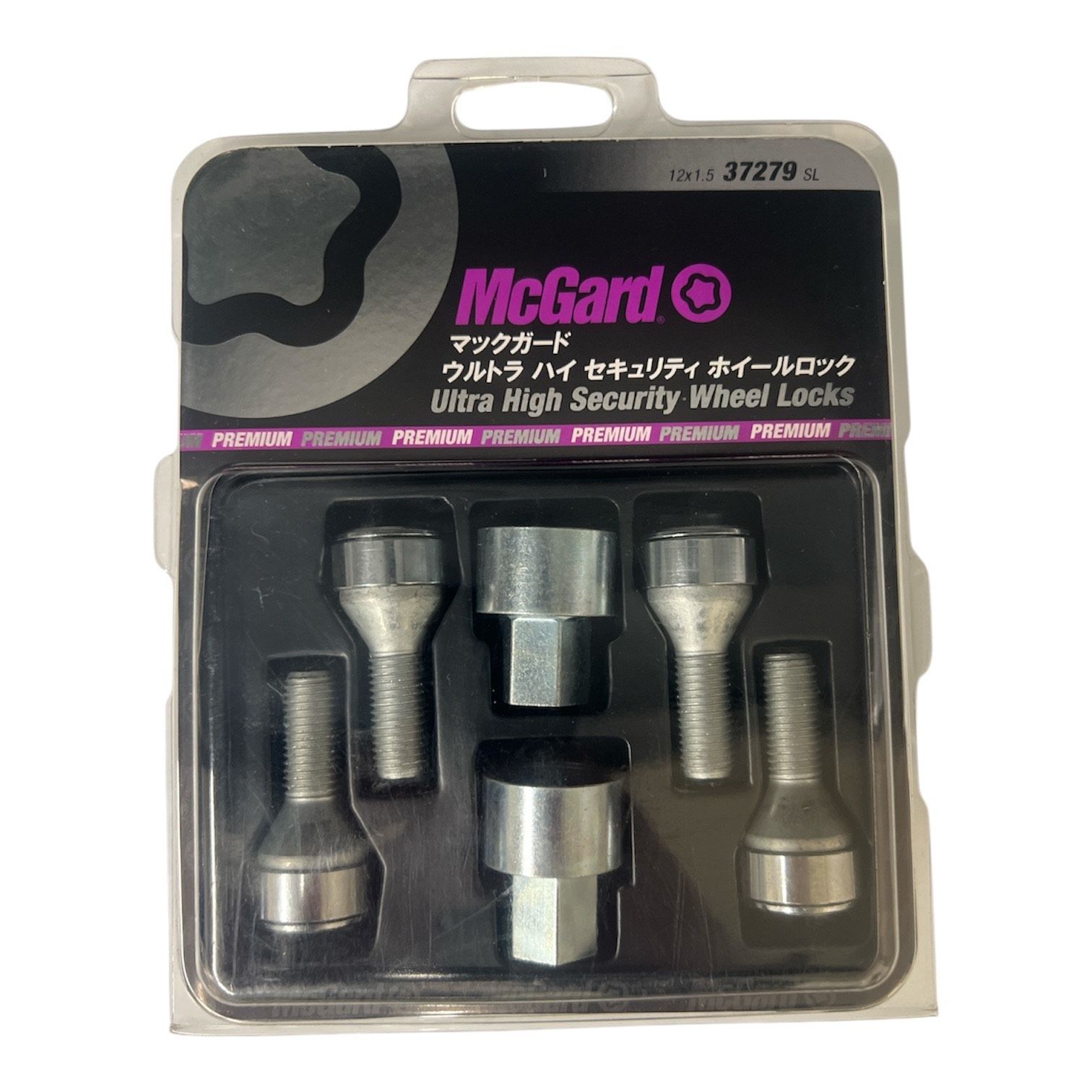 在庫処分 McGard マックガード M12x1.5 37279 盗難防止ロックボルト 首下約25.5mm