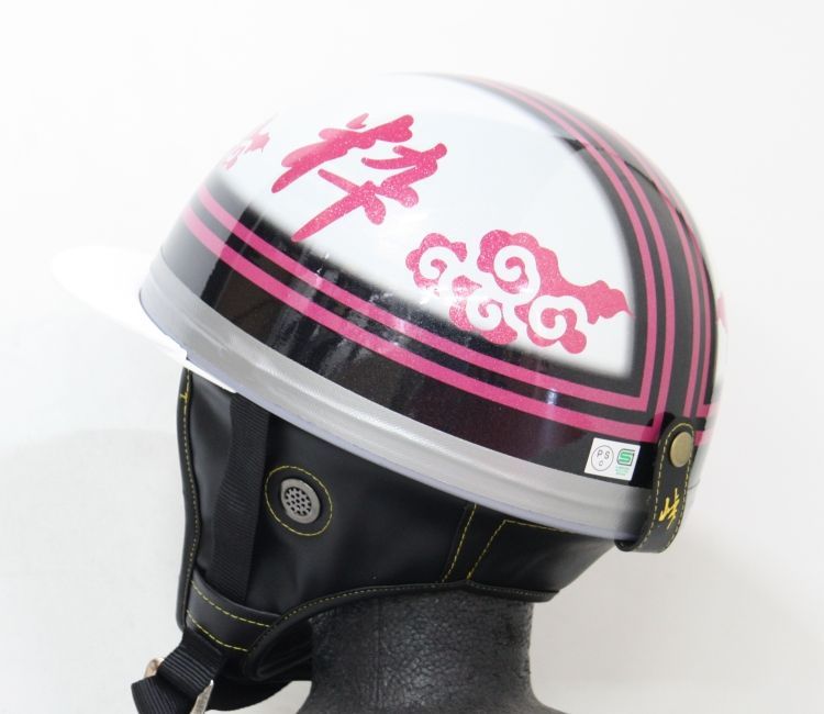 TNK TR-40C 峠 CORK HELMET 旧車 コルク半ヘルメット パールホワイト/ピンク 【粋】 フリーサイズ - メルカリ