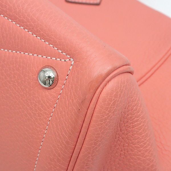 広尾店 エルメス HERMES ヴィクトリア35 ミニボストン トリヨンクレマンス ローズジャイプール SV金具 Q刻印 2013年 17104 DECORATOM_COM_BR