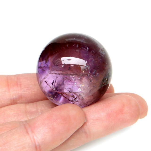 アメトリン 紫黄水晶 丸玉 ブラジル バイーア州産 虹入り レインボー