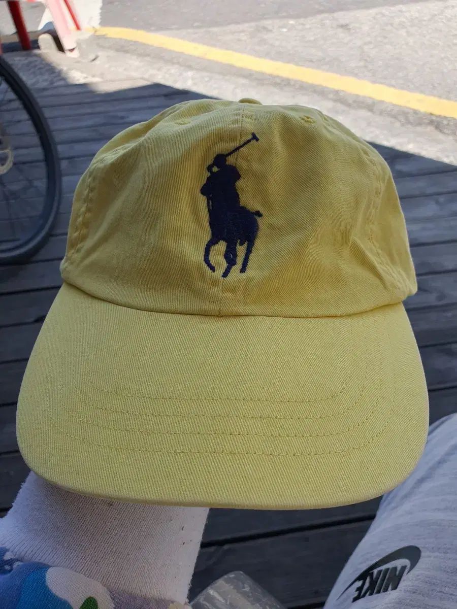 POLO Ralph Lauren ポロ ビッグポニー 黄色 イエロー 帽子 キャップ ヴィンテージ 珍しい ユニーク polo Ralph Lauren ラルフローレン
