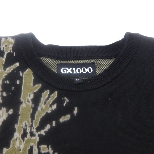 GX1000 FOREST JACQUARD KNIT SWEATER BLACK/OLIVE サイズXL