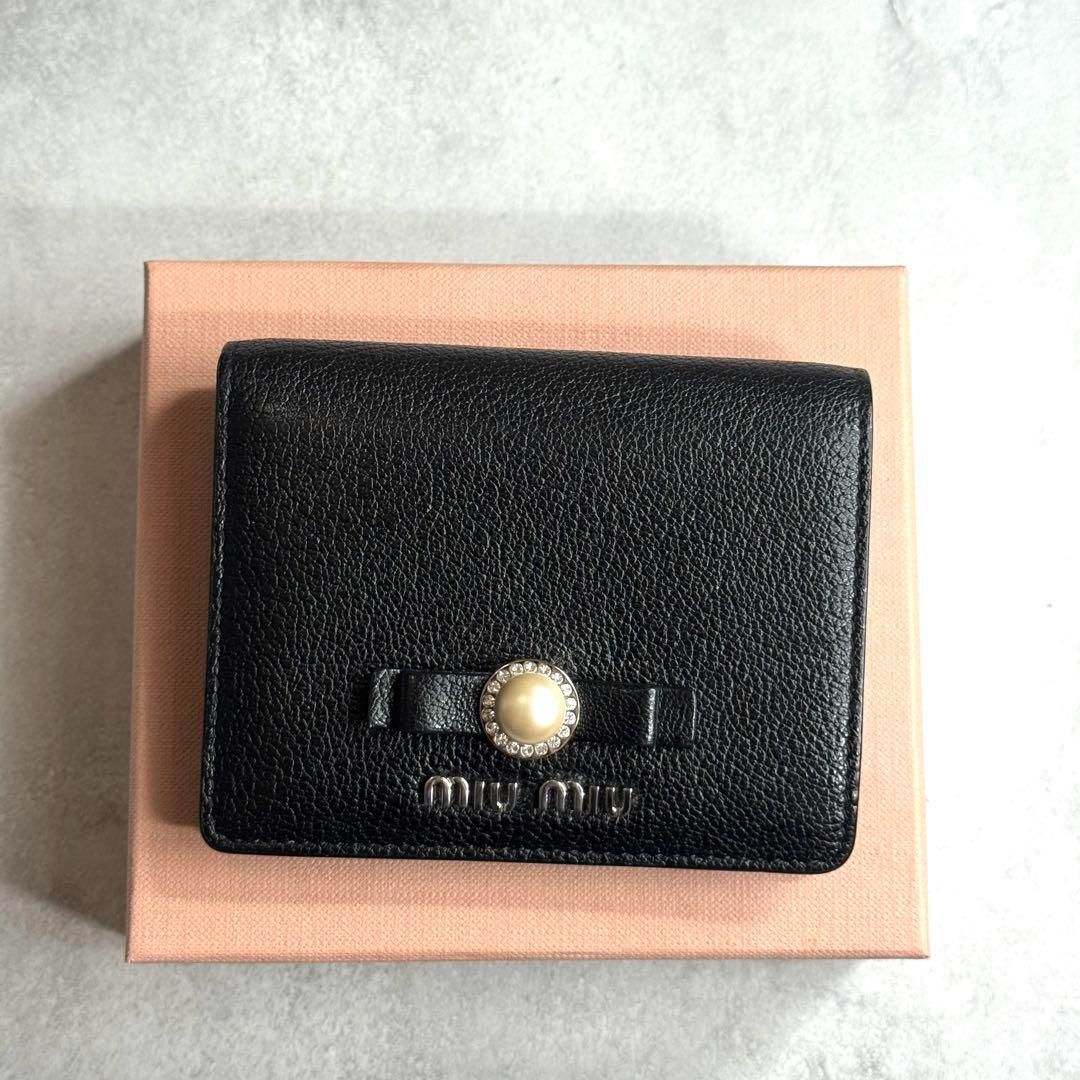 未使用近/付属品完備】 miu miu ミュウミュウ / マドラスパール