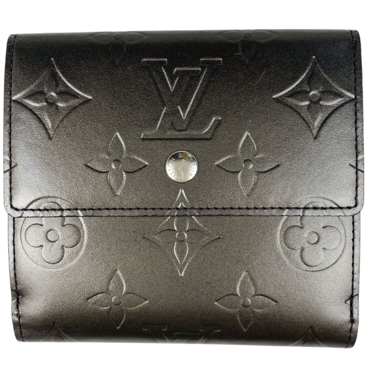 ルイヴィトン 三つ折り財布 モノグラム マット Wホック 箱あり カードあり Louis Vuitton モノグラムマット 三つ折りWホック財布 楽天市場 ルイ