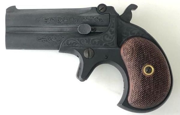 CAW ダブルバレルデリンジャー エングレービングモデル モデルガン 完成品 佐川急便