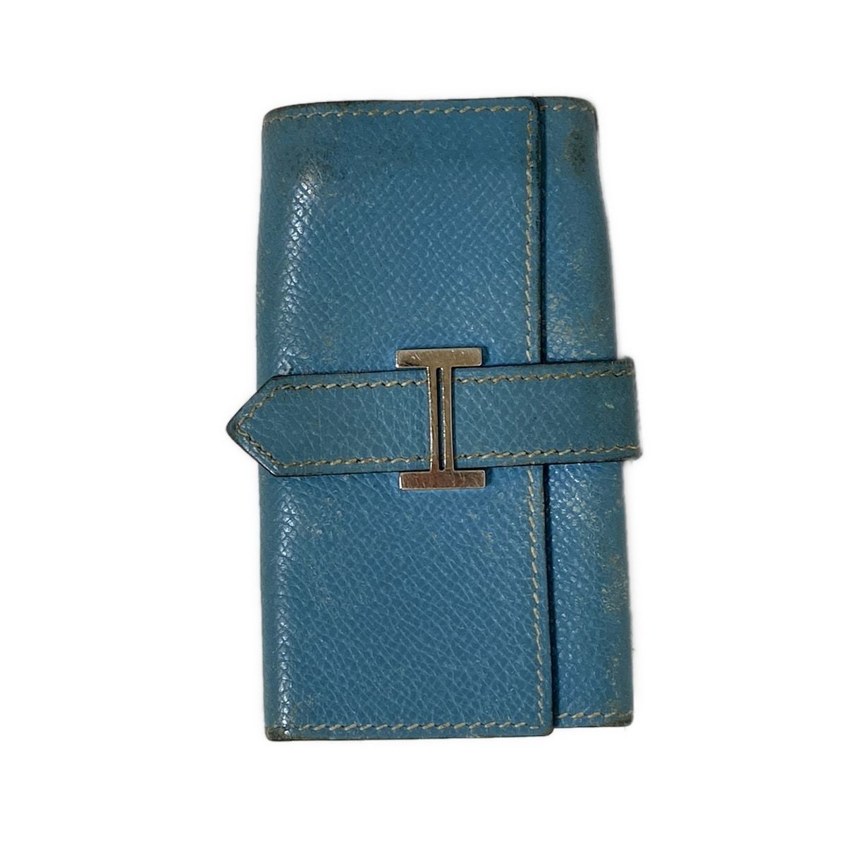 HERMES エルメス キーケース ベアン ブルージーン 4連フック|新型金具