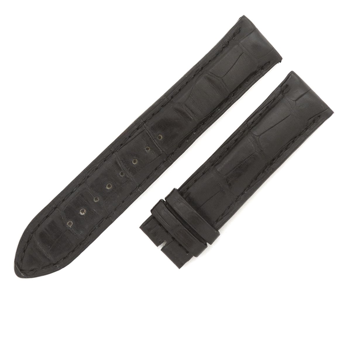 【極美品】ジャガールクルト純正クロコダイルベルト・ブラック21/20 極美品】ジャガールクルト純正クロコダイルベルト・ブラック21/20