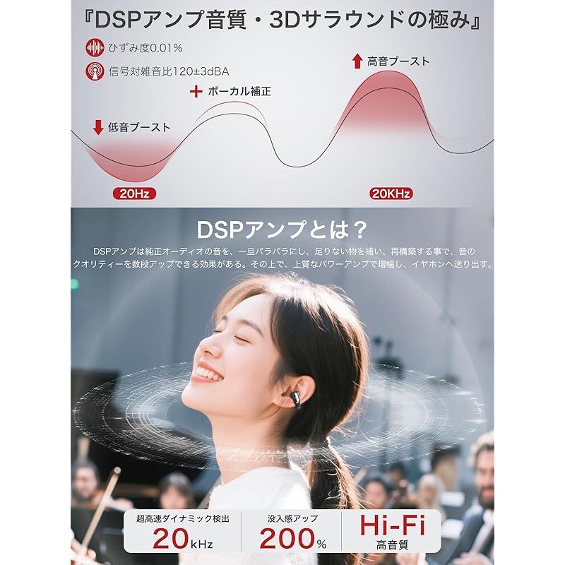 音質至上主義第二弾！イヤーカフ型の新感覚】 Earaku (イアラク