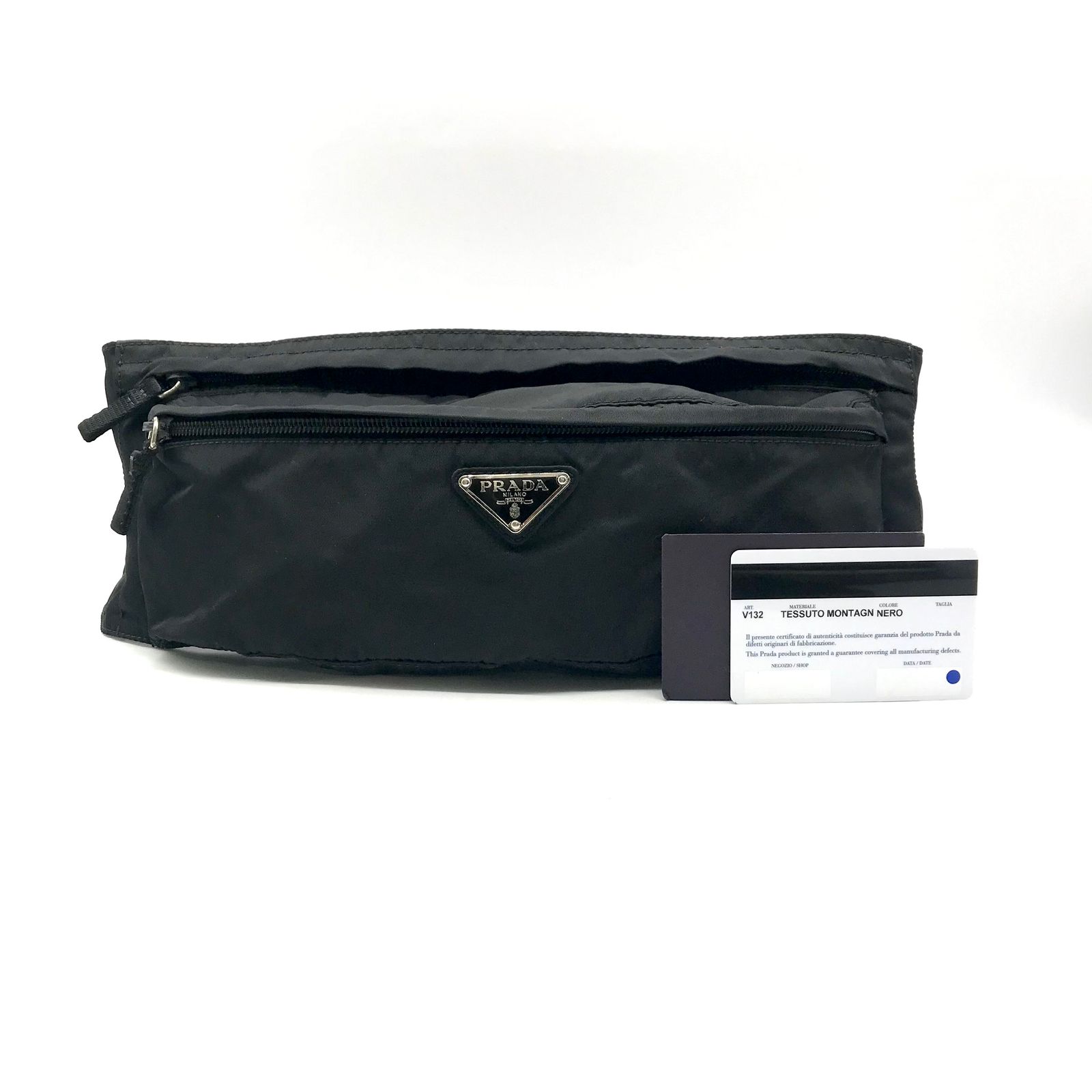 PRADA プラダ 三角 ロゴ ナイロン ウエスト ポーチ V132 バッグ