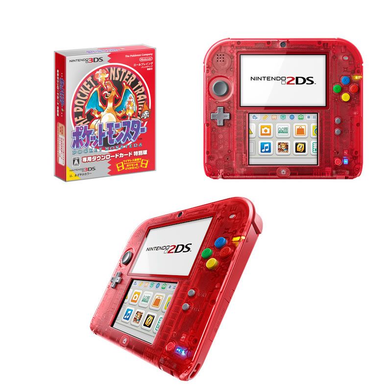 本体)ニンテンドー2DS ポケットモンスター 赤 限定パック(FTR-S