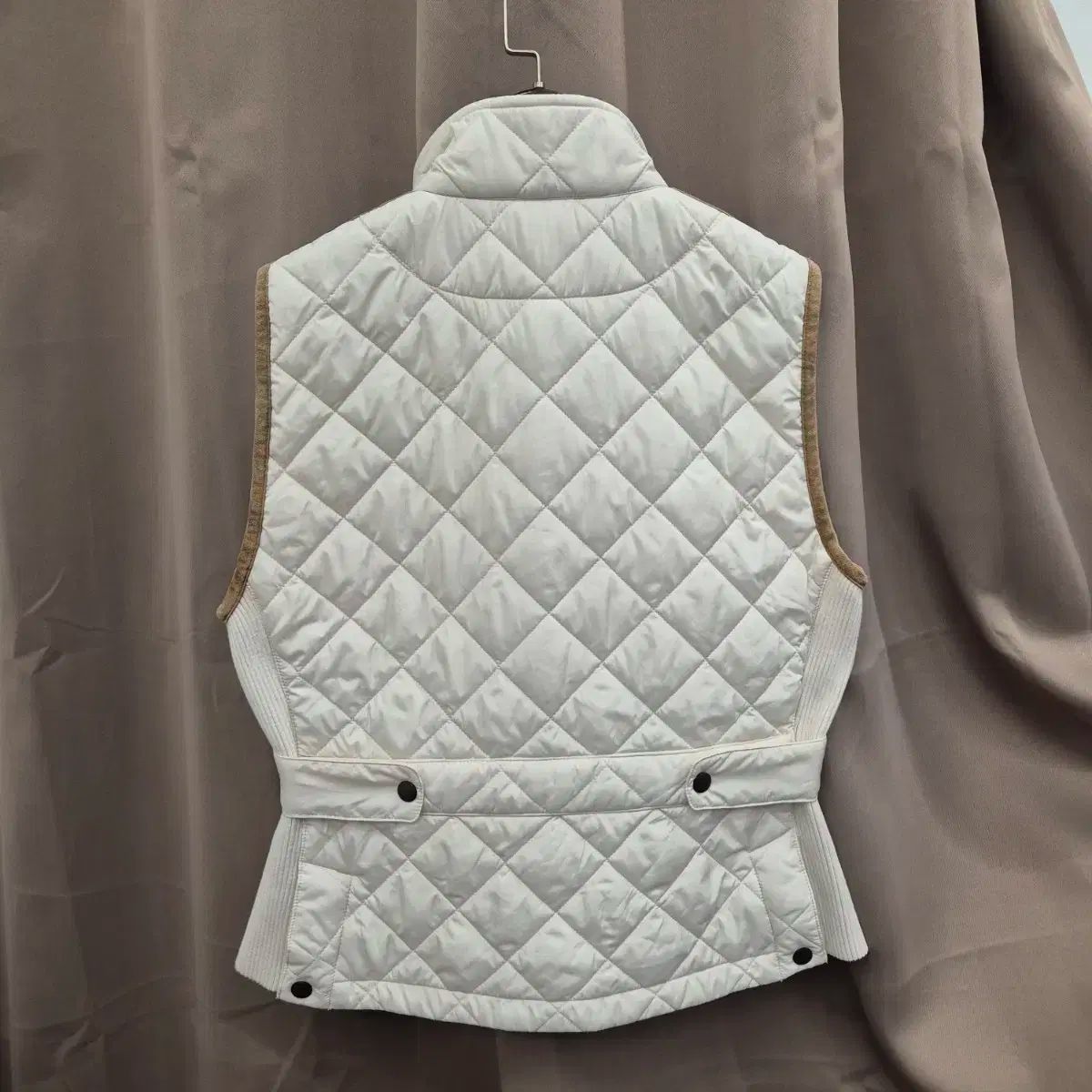 お手頃価格 Ralph Lauren ラルフローレン スエード パッチ キルティング ベスト L 店舗のリピーター率100 ％!