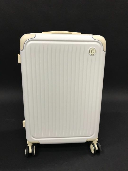 新品！新型耐用スーツケース サイズ ：Mサイズ　色:ホワイト　キャリーバッグ 新作 スーツケース キャリーバッグ 7~14日 Lサイズ S Mフック