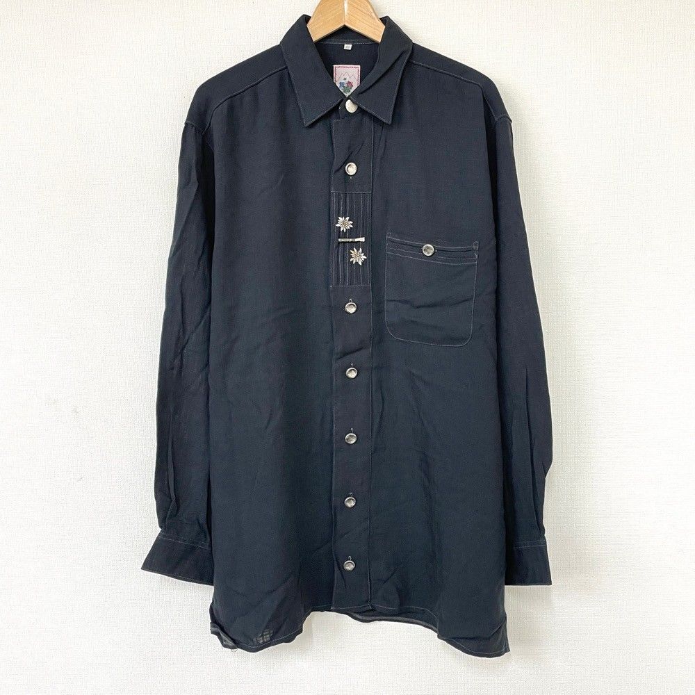 canda チロリアン シャツ ロングスリーブ チロルシャツ ヨーロッパ古着 canda チロリアン シャツ ロングスリーブ チロルシャツ ヨーロッパ古着