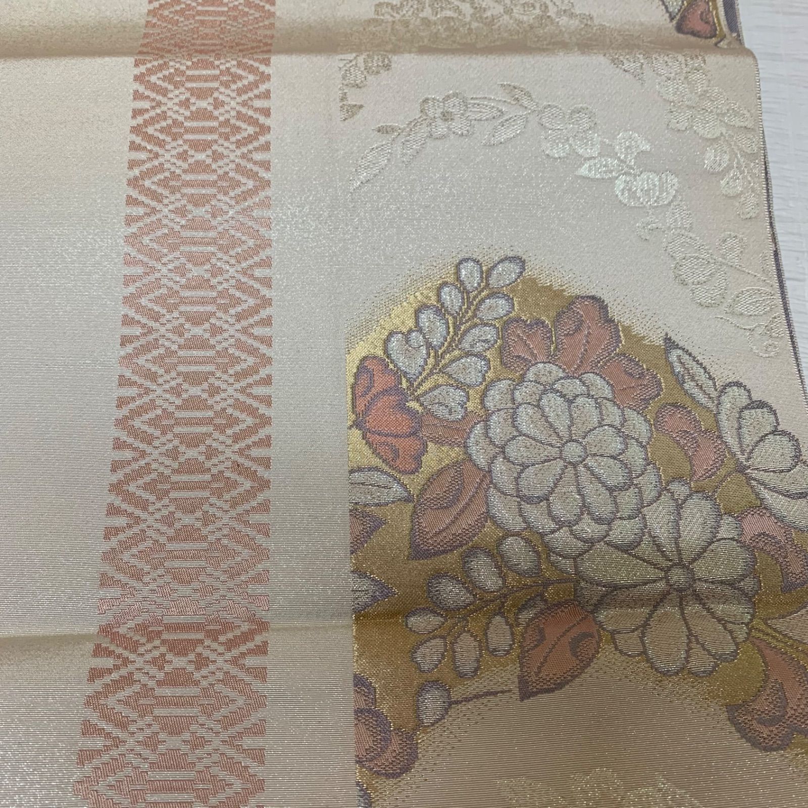 名古屋帯 辻が花風 辻ヶ花風 博多 普段着 リバーシブル 着物 
